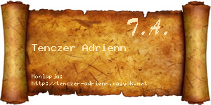 Tenczer Adrienn névjegykártya